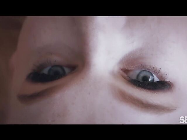 Sensual blonde in black lingerie fuck session featuring Ariela