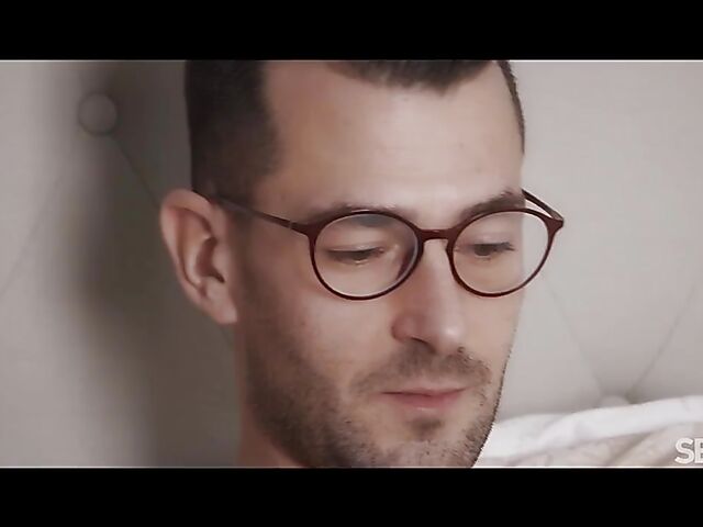 Delicious brunette Lady Gang seduces nerdy John Price into passionate sex