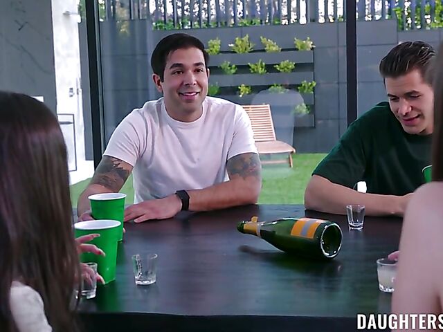 Teen foursome with best friends Cielo West and Kourtney Rae