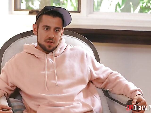 Alexis Tae - White on ebony interracial pussy slamming by the fire