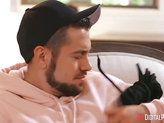 Alexis Tae - White on ebony interracial pussy slamming by the fire