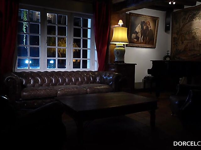 Hot threesome after dark with sexy women in lingerie Mariska and Tiffany Leiddi