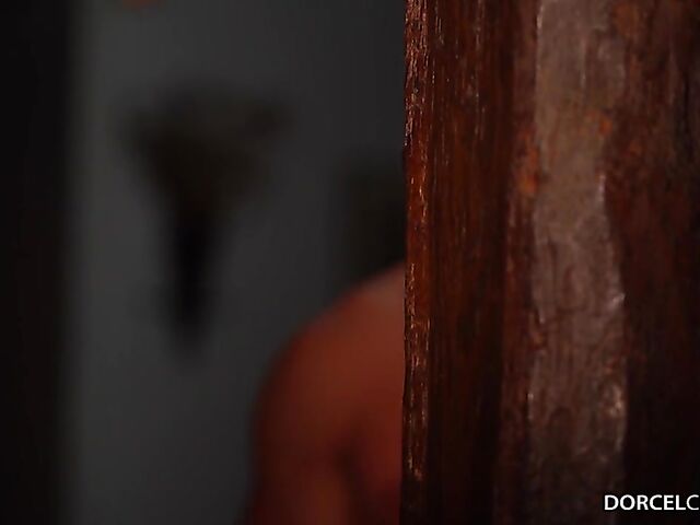 Hot threesome after dark with sexy women in lingerie Mariska and Tiffany Leiddi