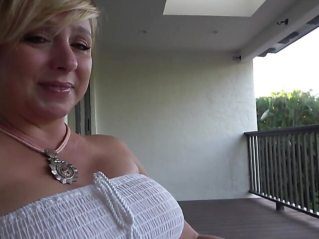 POV mom son roleplay with Brianna Beach doing it with her summer dress on