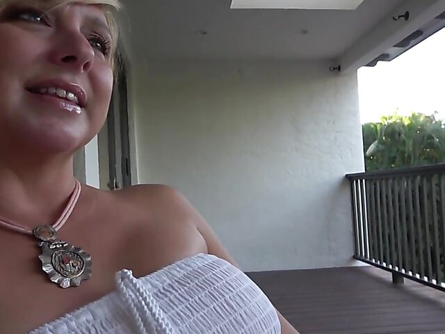POV mom son roleplay with Brianna Beach doing it with her summer dress on