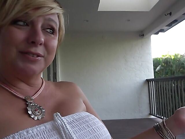 POV mom son roleplay with Brianna Beach doing it with her summer dress on