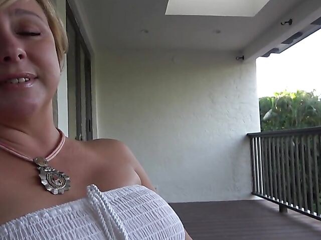 POV mom son roleplay with Brianna Beach doing it with her summer dress on