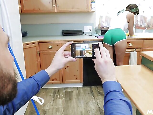 MILF maid Penny Barber cleans the cock too for extra cash