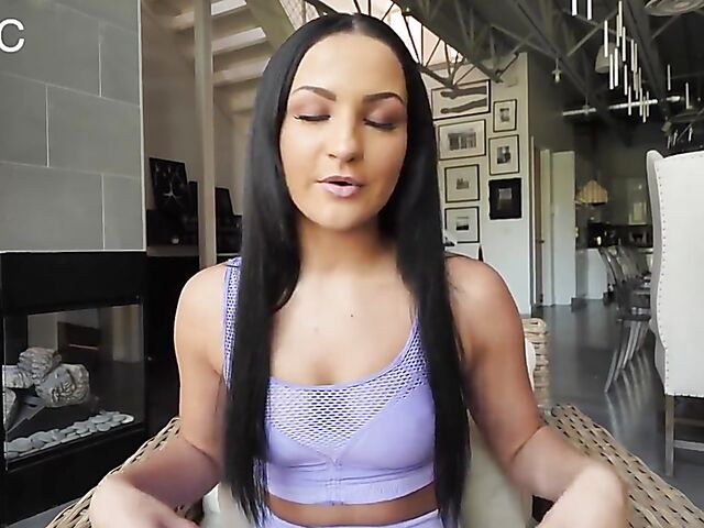 Interracial BBC creampie fucking with Mila Monet