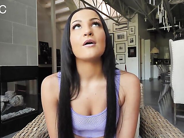 Interracial BBC creampie fucking with Mila Monet