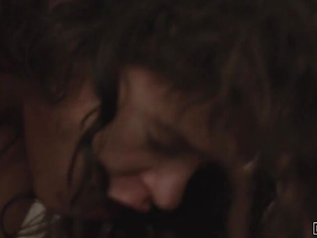 Bedtime with hot curly brunette Victoria Voxxx