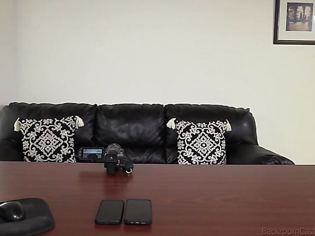 Backroom casting anal and vaginal creampie with Rory