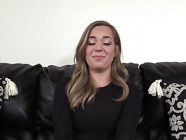 Backroom casting anal and vaginal creampie with Rory