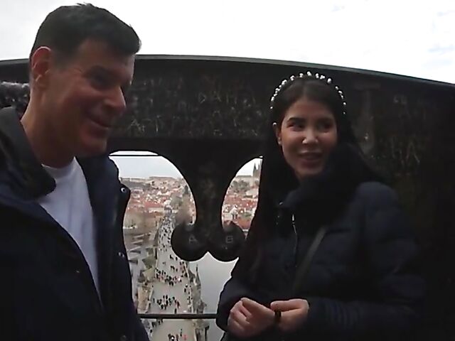 Mia Trejsi - Lingerie fuck in red bodystocking