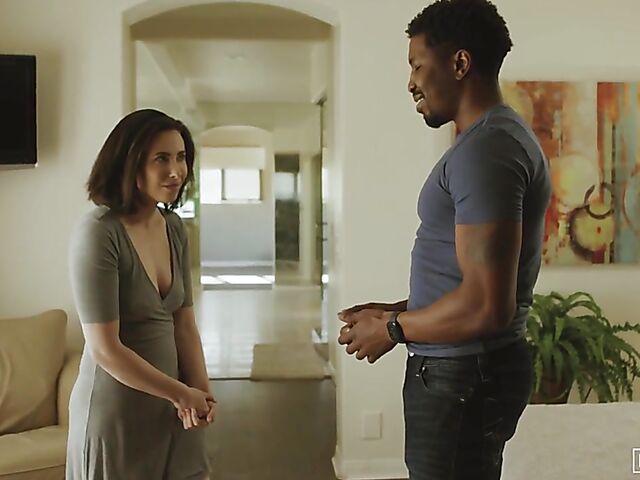 Casey Calvert interracial fuck in black panties