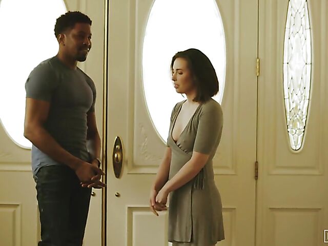 Casey Calvert interracial fuck in black panties