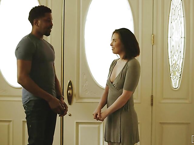 Casey Calvert interracial fuck in black panties