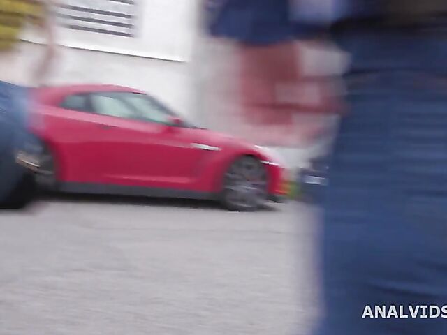 Anna de Ville's big birthday anal party and golden shower with Barbie Sins