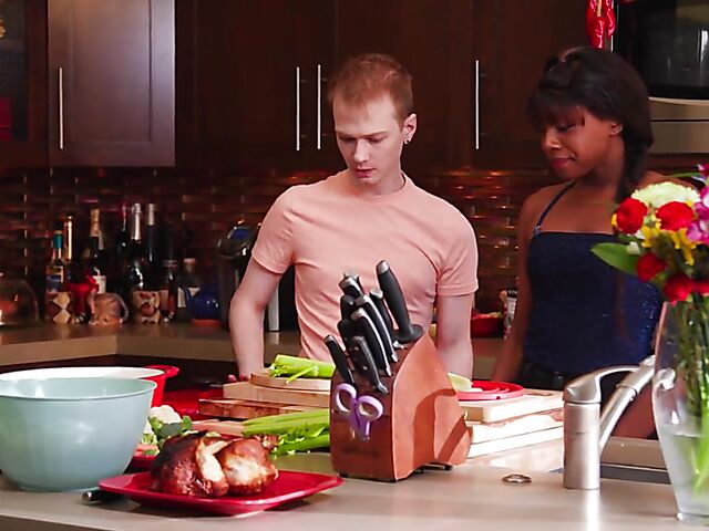 Busty ebony white boy interracial fucking with MILF Ebony Mystique