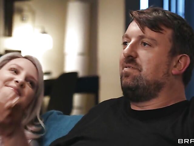 Charlotte Rayn & Jimmy Michaels - Step mom and son sneakily fuck in the living room