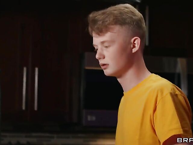 Charlotte Rayn & Jimmy Michaels - Step mom and son sneakily fuck in the living room