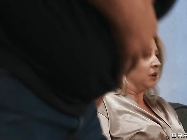 Charlotte Rayn & Jimmy Michaels - Step mom and son sneakily fuck in the living room