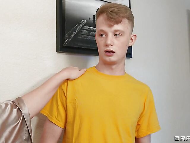 Charlotte Rayn & Jimmy Michaels - Step mom and son sneakily fuck in the living room