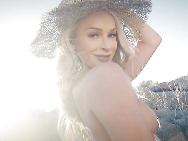 Emma Hix's Playboy Plus erotic solo in the mountains