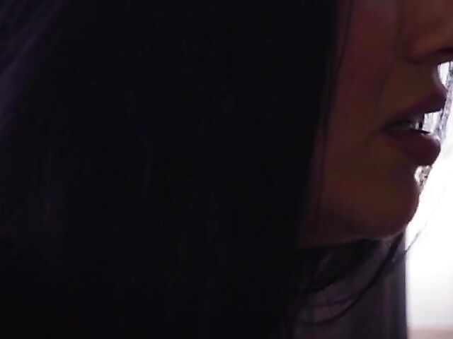 Skinny ebony Ana Foxxx is ready to share that white cock with Romi Rain