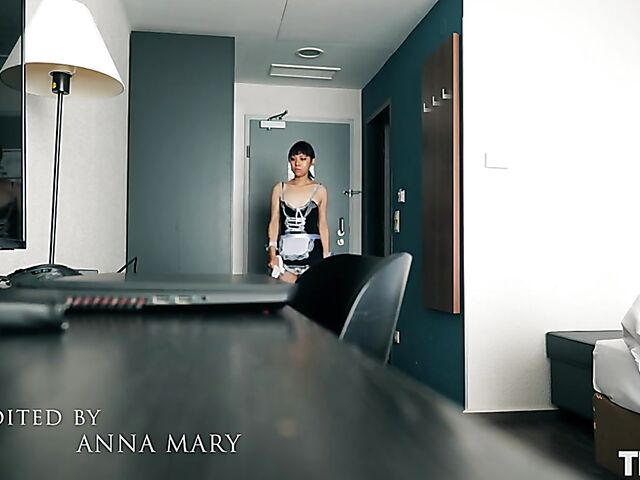 Akari Suka - Asian maid solo with a vibrating dildo