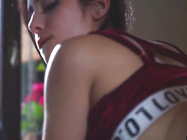 Thong fuck with young sinful brunette Maria Wars