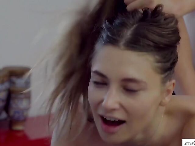 Small tits babe Talia Mint helps her hung stepbrother