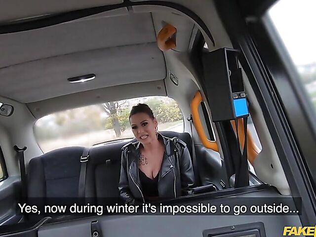 Taxi fuck for fun with hot passanger Rubi Rico