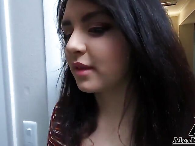 POV hairy pussy fuck with raven-haired Leda Lathoria