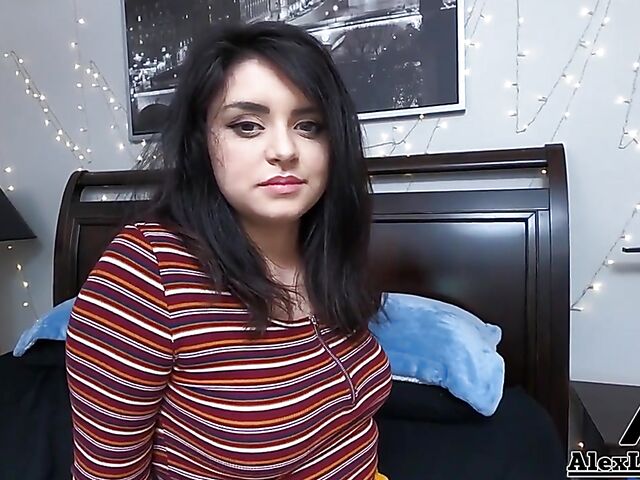 POV hairy pussy fuck with raven-haired Leda Lathoria