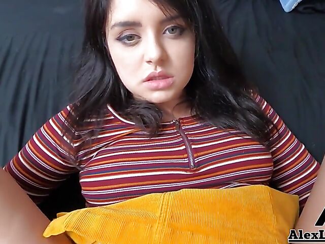 POV hairy pussy fuck with raven-haired Leda Lathoria