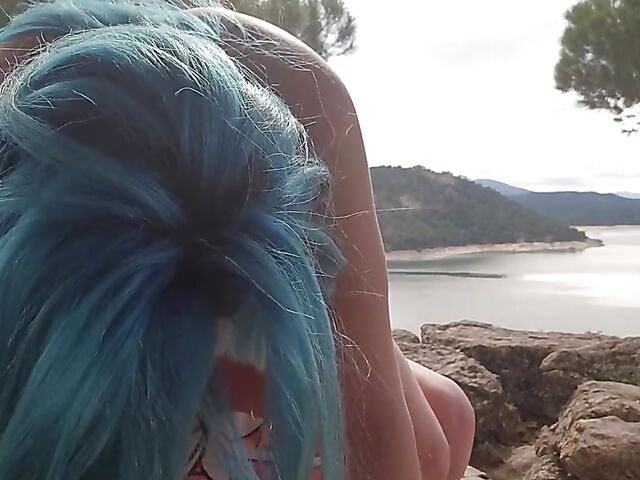 Outdoor sex of real amateur couple Sukii and Nen fucking in the wild