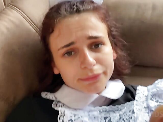 Kate Rich - Shy Russian schoolgirl anal POV with a brutal guy