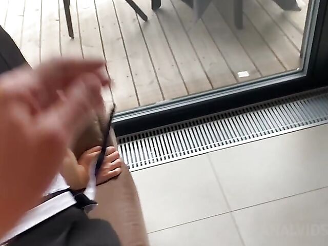 Kate Rich - Shy Russian schoolgirl anal POV with a brutal guy