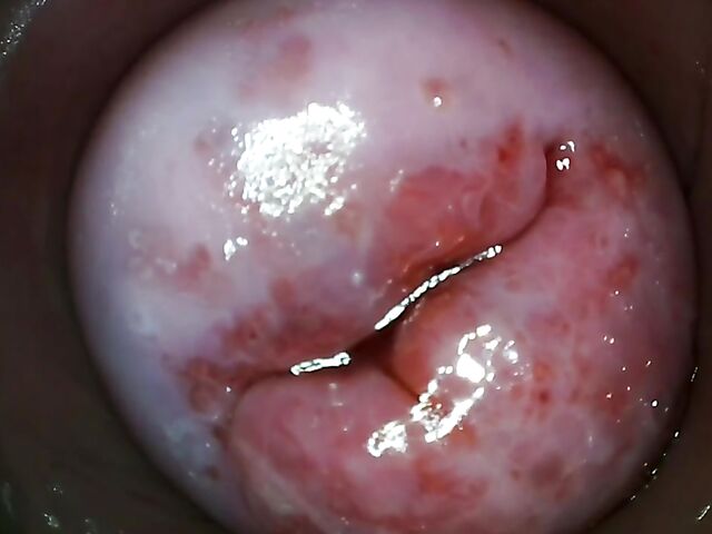 Tiny Tina - Camera inside pussy in the car