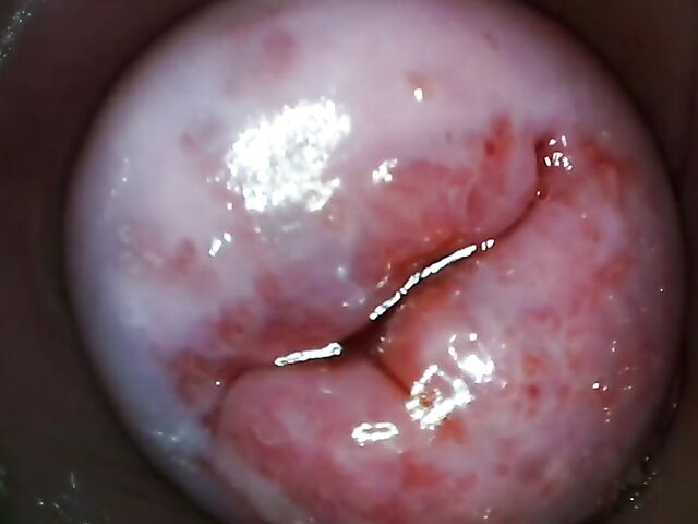 Tiny Tina - Camera inside pussy in the car