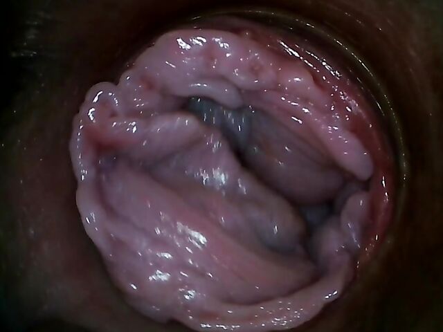 Tiny Tina - Camera inside pussy in the car