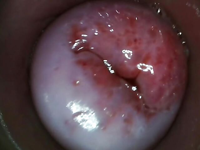 Tiny Tina - Camera inside pussy in the car