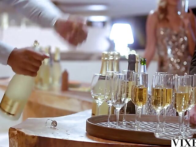 Poolside outdoor sex in paradise with beautiful Agatha Vega