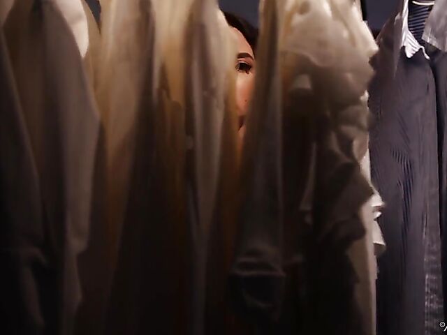 Jane Wilde - Brunette babe in lingerie fingering herself in her bedroom after dark