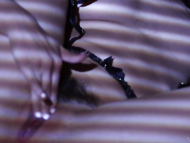 Jane Wilde - Brunette babe in lingerie fingering herself in her bedroom after dark