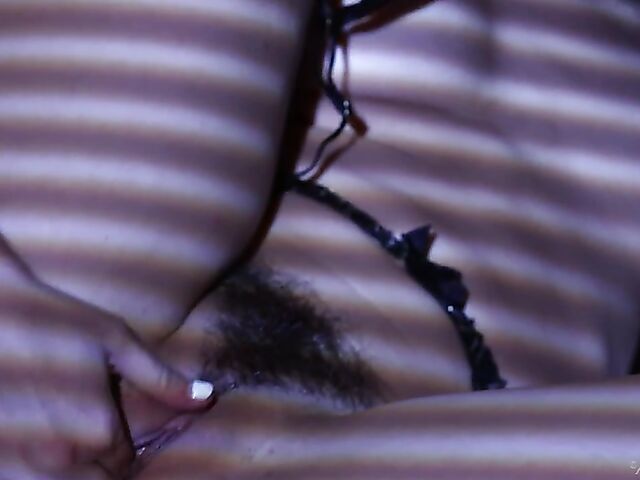 Jane Wilde - Brunette babe in lingerie fingering herself in her bedroom after dark