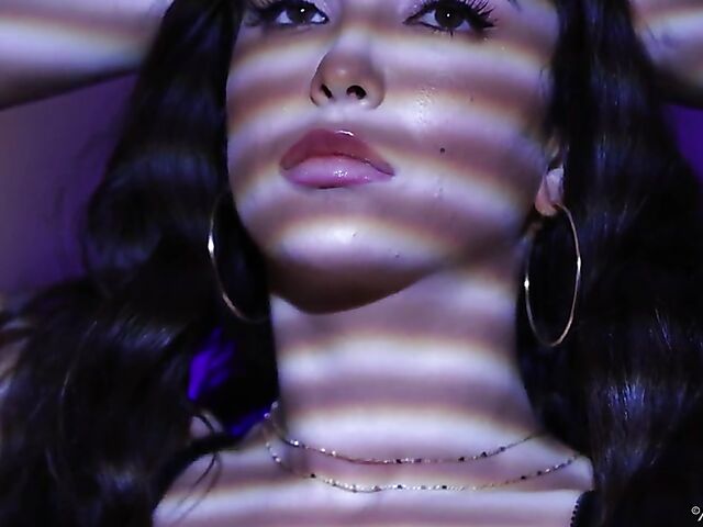 Jane Wilde - Brunette babe in lingerie fingering herself in her bedroom after dark