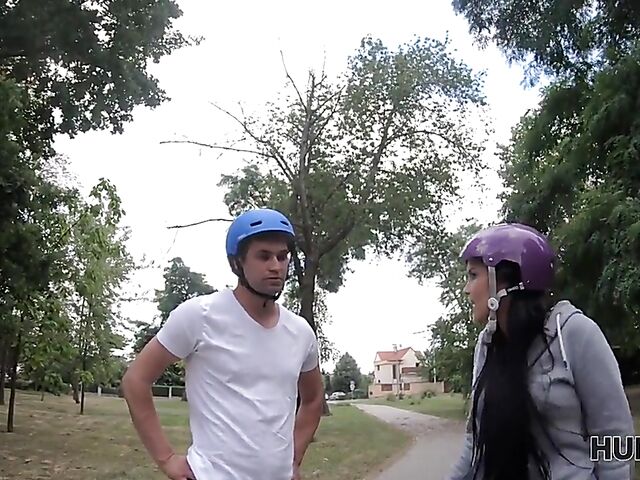 Fuck my girlfriend for money roleplay porn with hot skater girl Jennifer Mendez