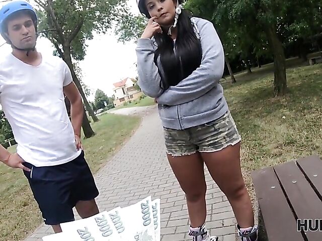 Fuck my girlfriend for money roleplay porn with hot skater girl Jennifer Mendez